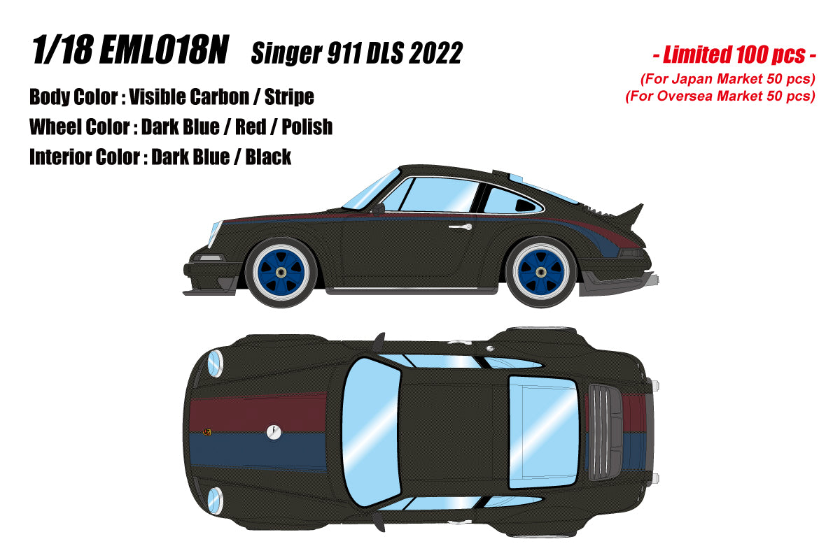 Make Up Co., Ltd / Eidolon 1:18 Porsche 911 DLS 2023 in Visible Carbon
