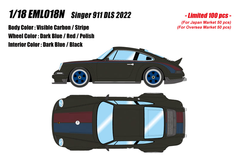 Make Up Co., Ltd / Eidolon 1:18 Porsche 911 DLS 2023 in Visible Carbon