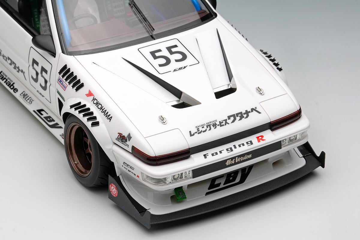 *PREORDER* Make Up Co., Ltd. 1:18 Toyota Sprinter Trueno (AE86) 3Door Crystal Body Yokohama Edition