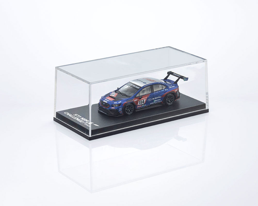 *PREORDER* Kyosho 1:64 Minicar Book Edition Subaru WRX NBR2023 with MOTN LED Base Compatible in Blue