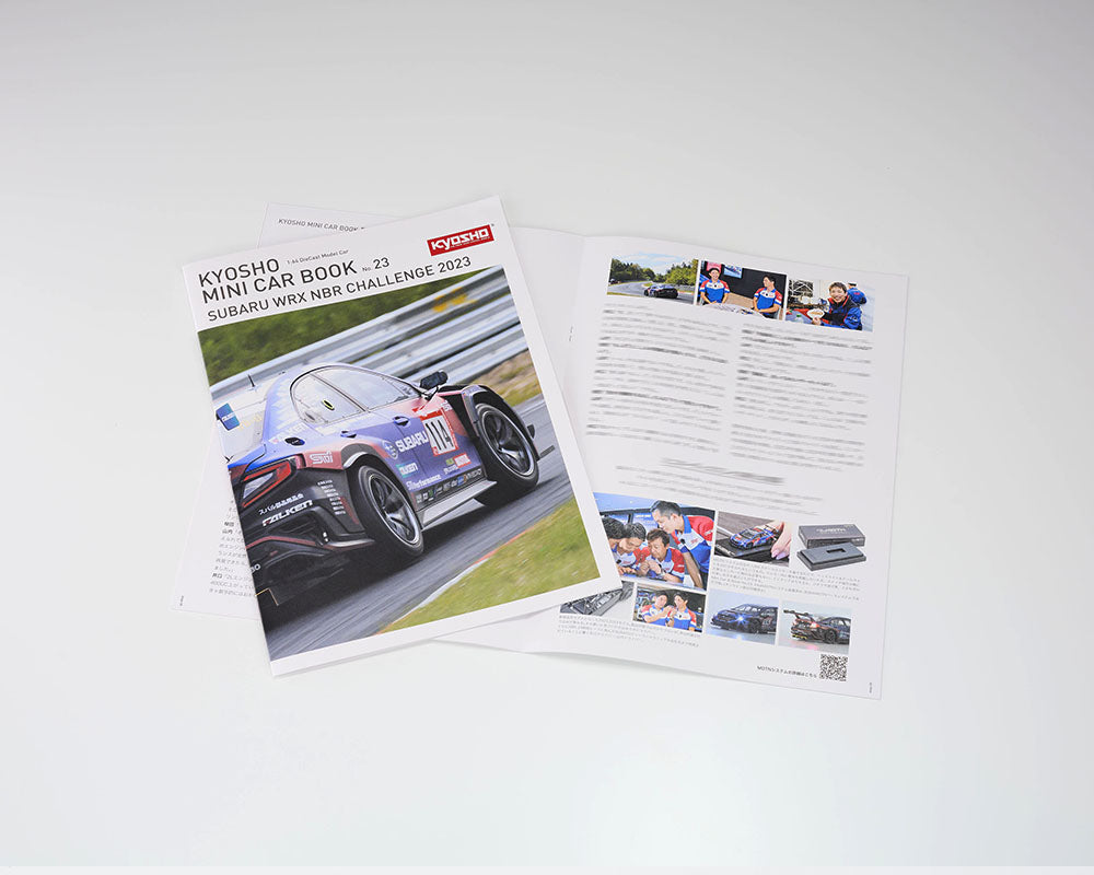 *PREORDER* Kyosho 1:64 Minicar Book Edition Subaru WRX NBR2023 with MOTN LED Base Compatible in Blue