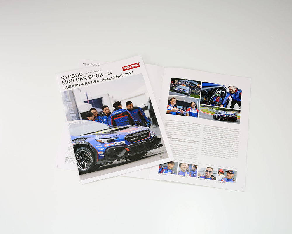 *PREORDER* Kyosho 1:64 Minicar Book Edition Subaru WRX NBR2024 with MOTN LED Base Compatible in Blue