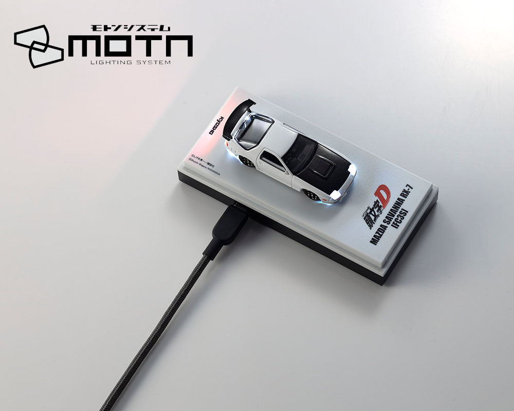 *PREORDER* Kyosho 1:64 Initial D Mazda Savanna RX7 (FC3S) with LED MOTN Base Compatible