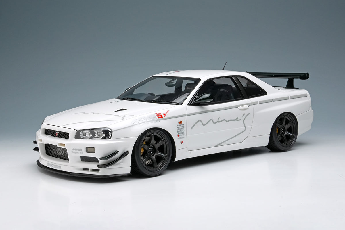 アイドロンMINE'S SKYLINE GT-R (BNR34) 2023 限定 PREORDER* Make Up Co., Ltd / Eidolon 1:18 Nissan Skyline GT