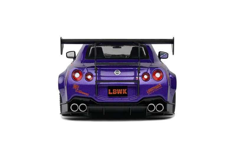 *PREORDER* Solido 1:18 Nissan GT-R Liberty Walk 2.0 Edition 2022 "Purplezilla" in Purple