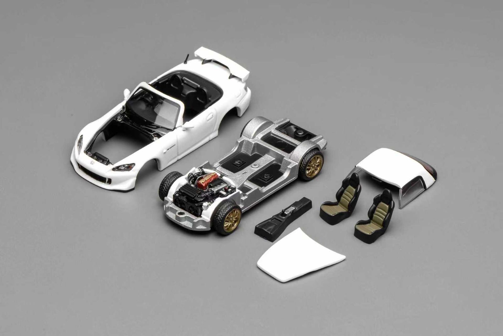 MotorHelix 1:64 Honda S2000 Type S Platinum White Pearl – Model