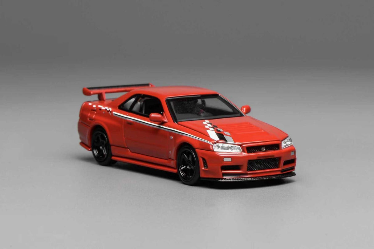 *PREORDER* MotorHelix 1:64 Nissan Skyline GT-R (R34) Nismo Customized - Nismo Red