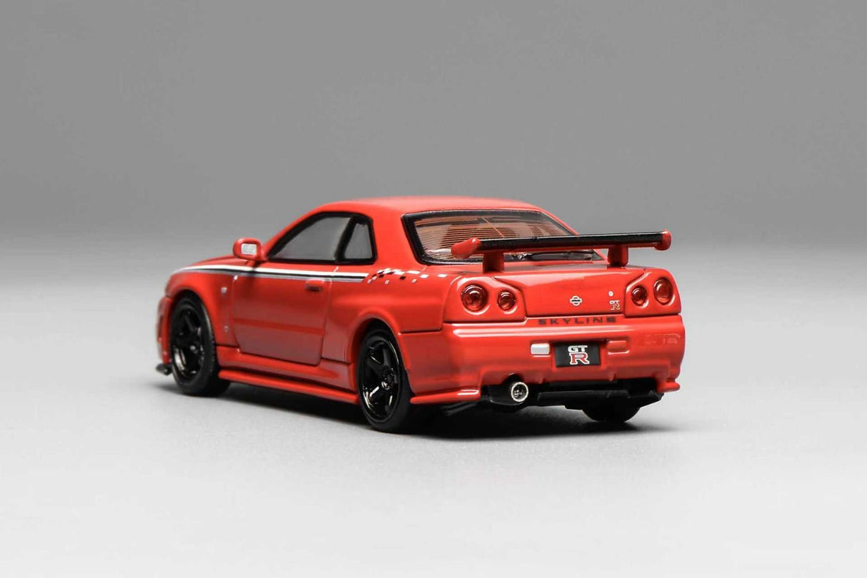 *PREORDER* MotorHelix 1:64 Nissan Skyline GT-R (R34) Nismo Customized - Nismo Red