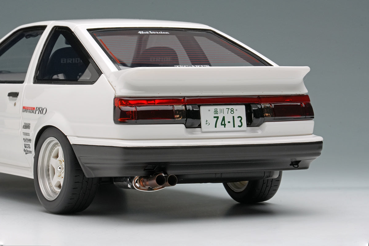 *PREORDER* Make Up Co., Ltd. 1:18 Toyota Sprinter Trueno (AE86) 3Door TK-Street Late Ver. – White