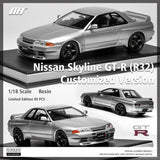 MotorHelix 1:18 Nissan Skyline GT-R (BNR32) Customized Version in Silver