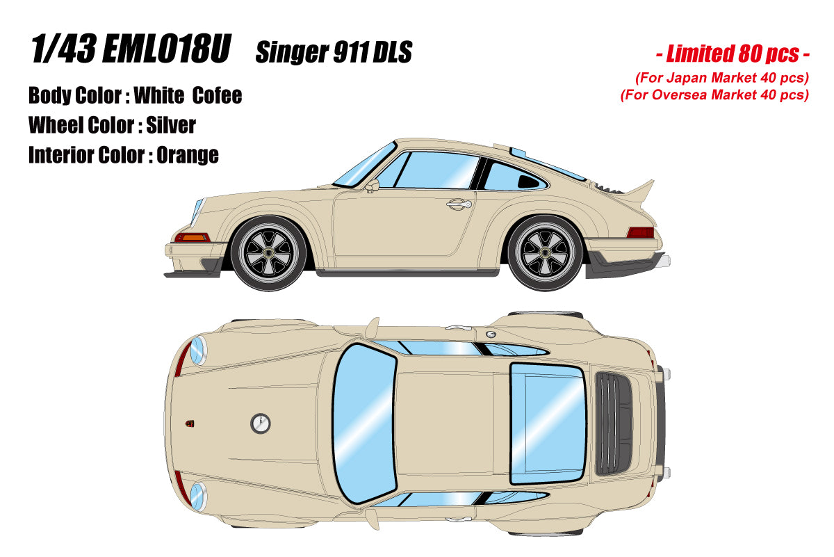 *PREORDER* Make Up Co., Ltd. / Eidolon 1:18 Porsche Singer 911 DLS in White Coffee