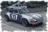*PREORDER* Make Up Co., Ltd. / Eidolon 1:18 Porsche Singer 911 DLS Singer Silver / Martini Stripe