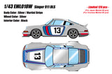 *PREORDER* Make Up Co., Ltd. / Eidolon 1:18 Porsche Singer 911 DLS Singer Silver / Martini Stripe