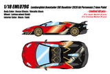 *PREORDER* Make Up Co., Ltd. / Eidolon 1:18 Lamborghini Aventador SVJ Roadster Ad Personam Two-Tone Paint in Red