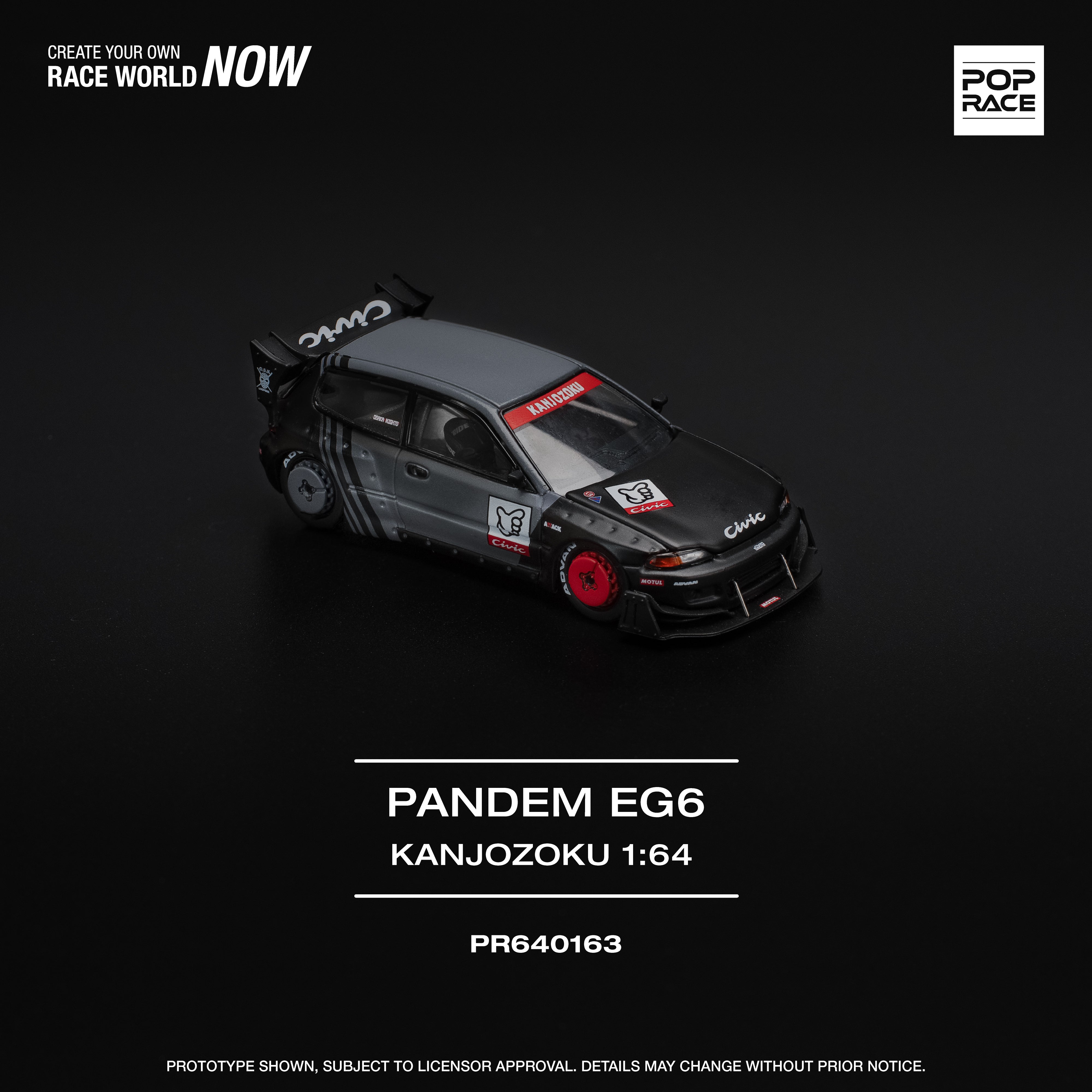 PREORDER* Pop Race 1:64 Honda Civic (EG6) PANDEM 