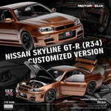 *PREORDER* MotorHelix 1:18 Nissan Skyline GT-R (R34) Customized Version - Metallic Bronze
