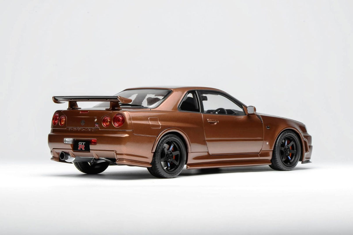 *PREORDER* MotorHelix 1:18 Nissan Skyline GT-R (R34) Customized Version - Metallic Bronze