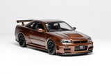 *PREORDER* MotorHelix 1:18 Nissan Skyline GT-R (R34) Customized Version - Metallic Bronze