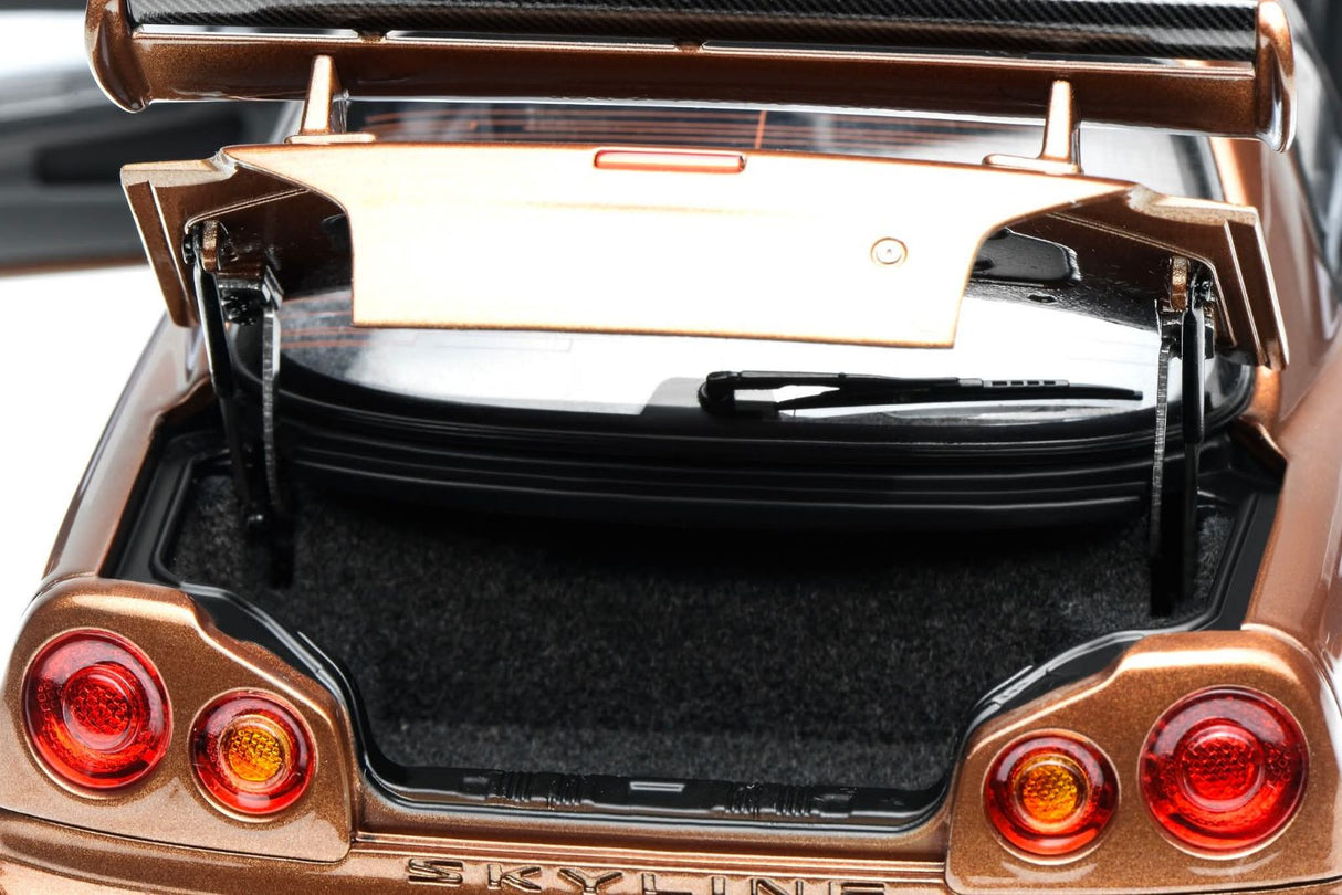 *PREORDER* MotorHelix 1:18 Nissan Skyline GT-R (R34) Customized Version - Metallic Bronze