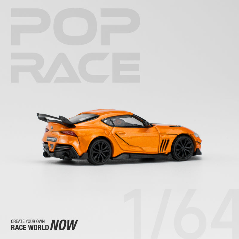 *PREORDER* Pop Race 1/64 Toyota Supra GR DarwinPro 66G NWB in Orange