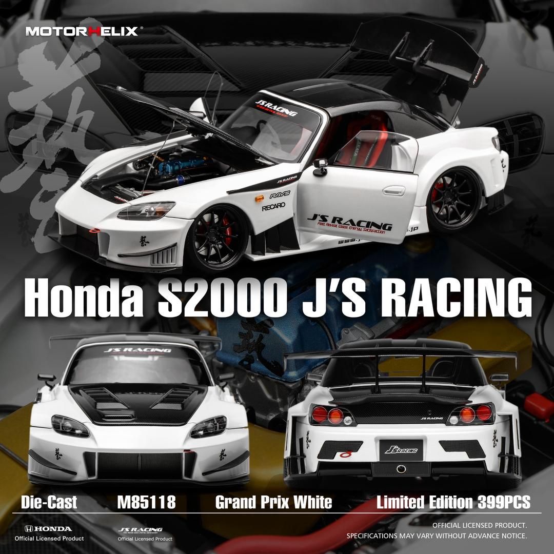 PREORDER* MotorHelix 1:18 Honda S2000 J's Racing in Grand Prix