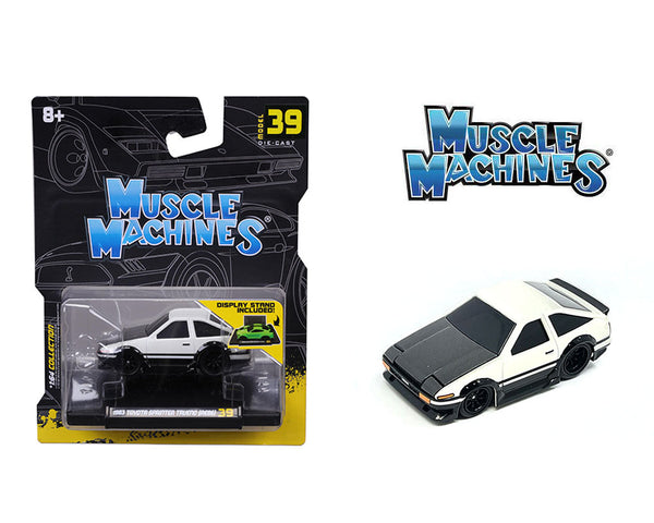 *PREORDER* Muscle Machines 1:64 Toyota Sprinter Trueno (AE86) Customized Version in White and Black