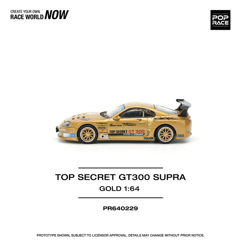 Pop Race 1:64 Toyota Supra (JZA80) TOP SECRET in Gold