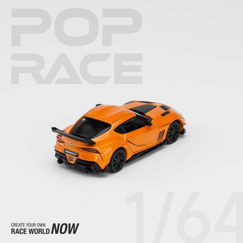 *PREORDER* Pop Race 1/64 Toyota Supra GR DarwinPro 66G NWB in Orange