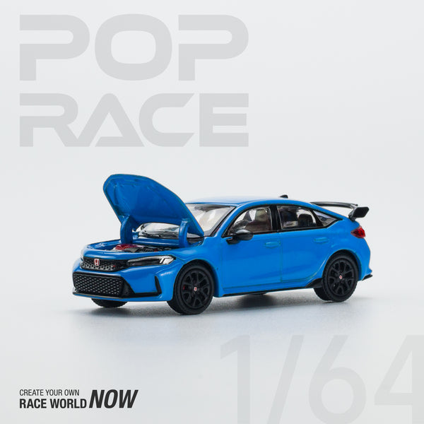*PREORDER* Pop Race 1/64 Honda Civic (FL5) in Boost Blue Pearl