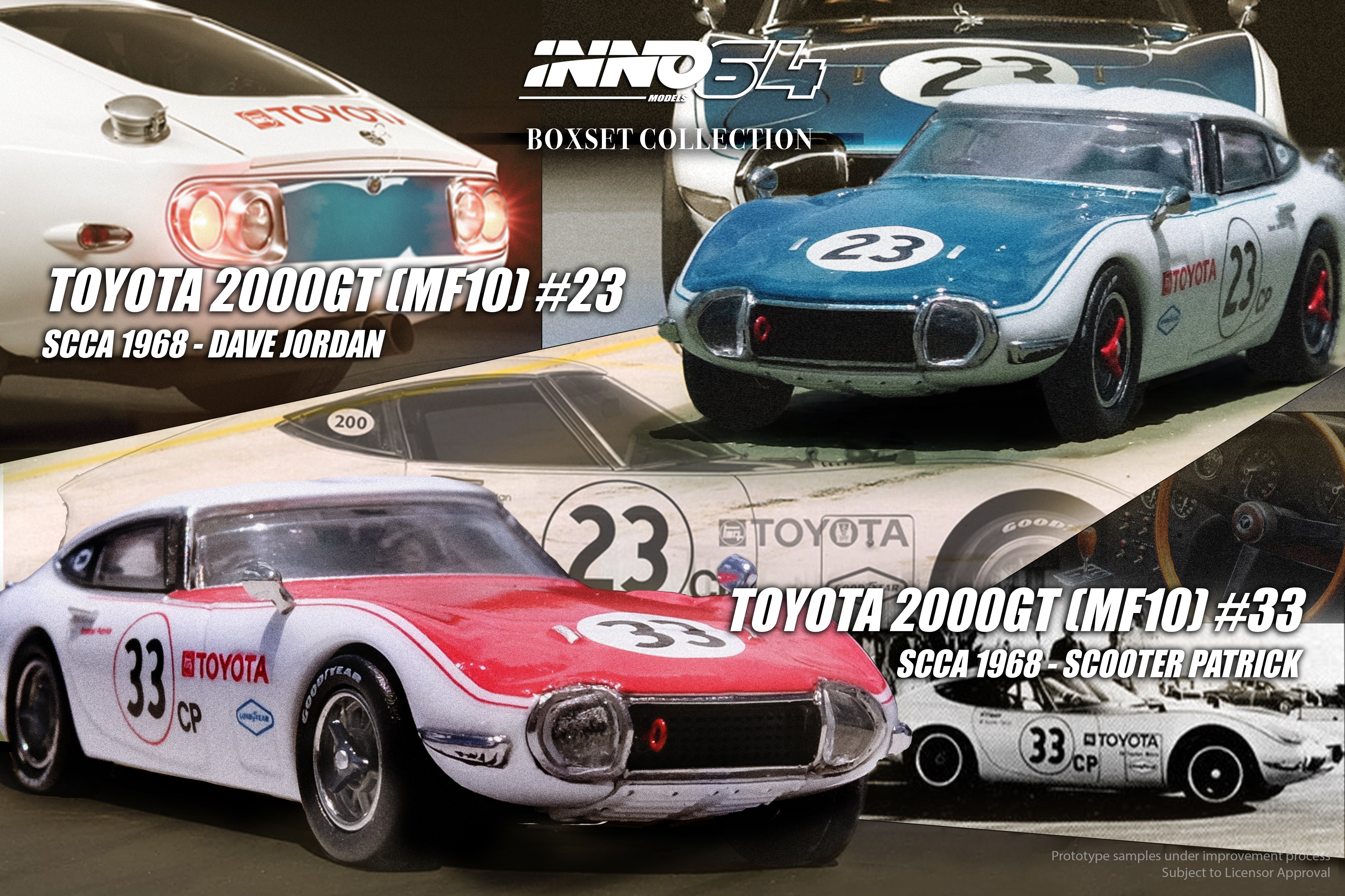 INNO64 1:64 Toyota 2000GT in Solar Red | Collectible Model Car