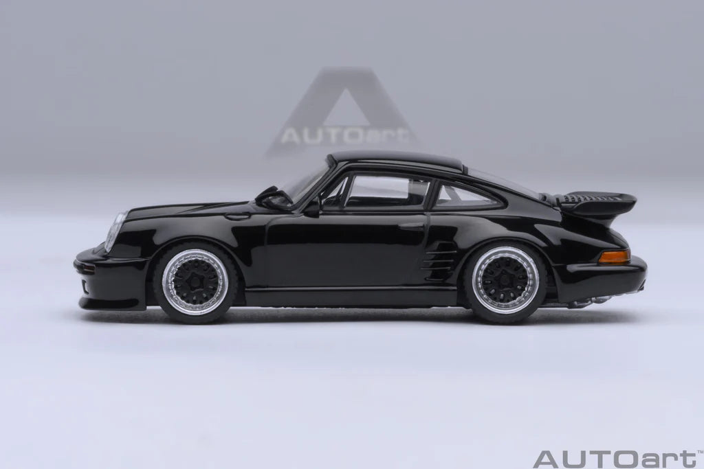 ◇1⁄18 1/18 ポルシェ 911 (964) ターボ 黒い怪鳥 BBS-LM 改
