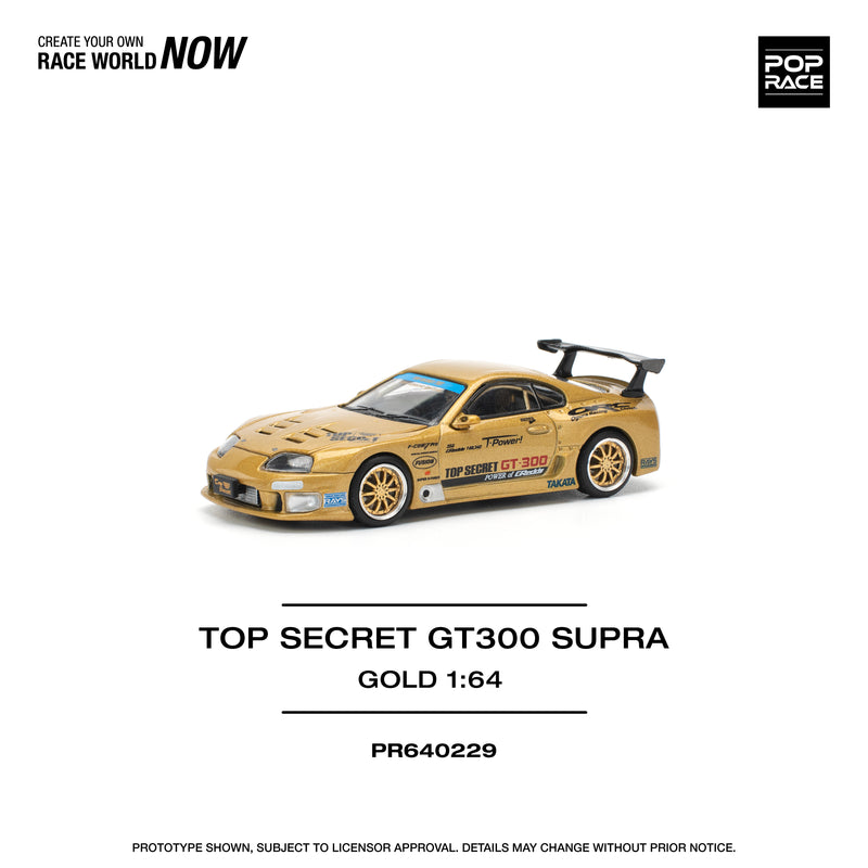 Pop Race 1:64 Toyota Supra (JZA80) TOP SECRET in Gold
