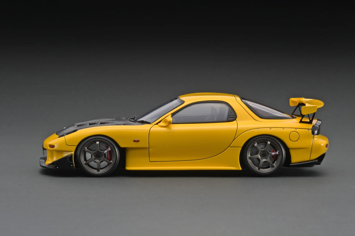 Ignition Model 1:18 Mazda RX-7 (FD3S) RE-Amemiya in Yellow