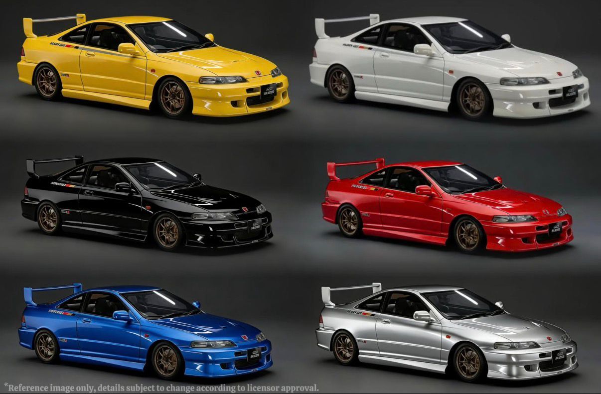 【限定60台】 1/18 Honda INTEGRA (DC2) TYPE R Ignition Model 1:18 Honda Integra (DC2) Type-R in Pearl White with