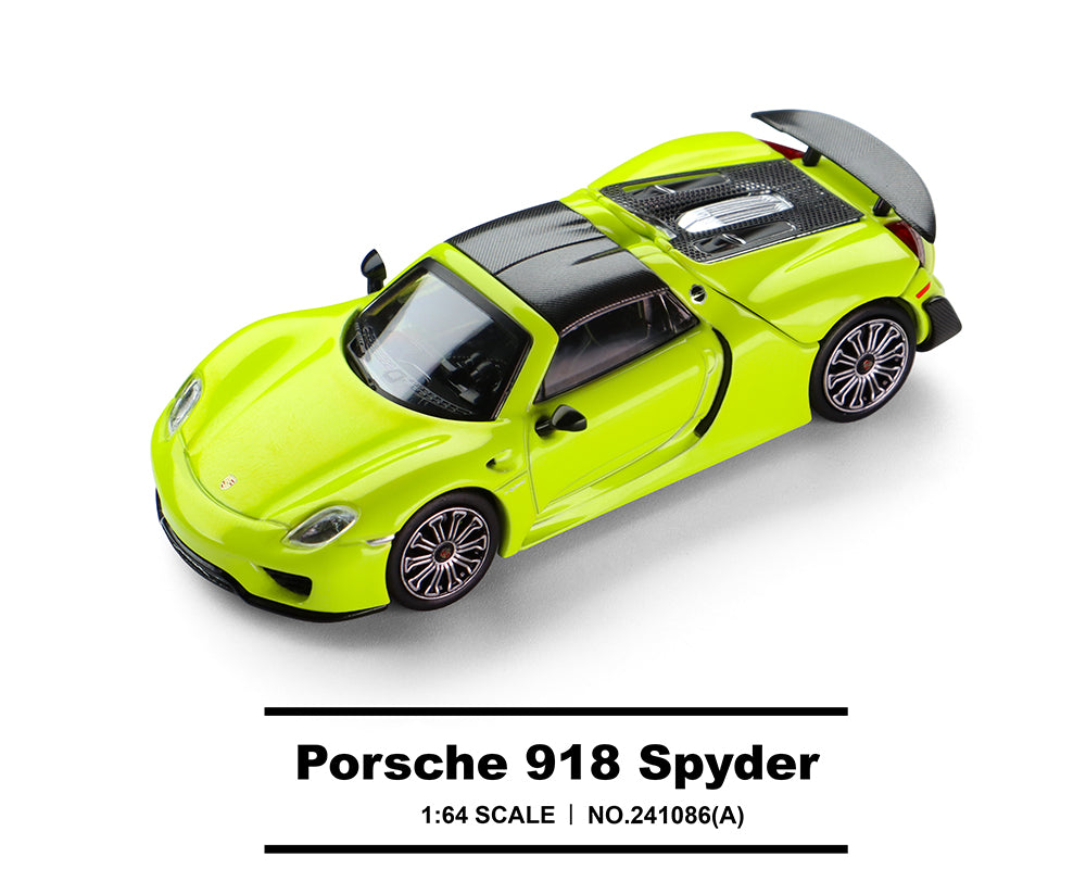 PREORDER* Trends Hobby 1:64 Porsche 918 Spyder in Acid Green