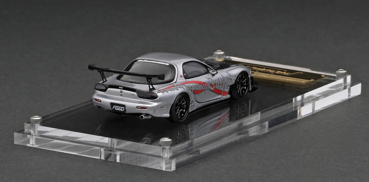 イグニッションモデル 1/64 FEED RX-7 FD3S(シルバー) Ignition Model 1:64 Mazda RX-7 (FD3S) FEED in Silver – Model