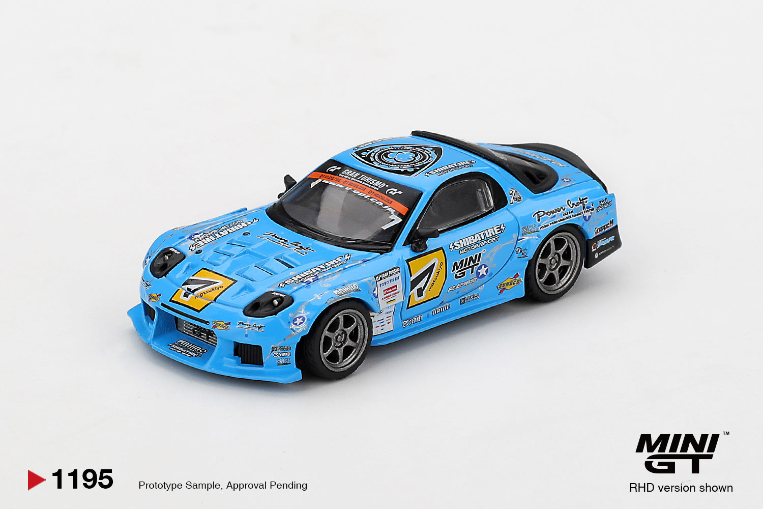 MINI GT Mazda RX-7 RE-Amemiya 限定版 PREORDER* MINIGT 1:64 Mazda RX-7 RE-Amemiya 2025 D1GP in Blue
