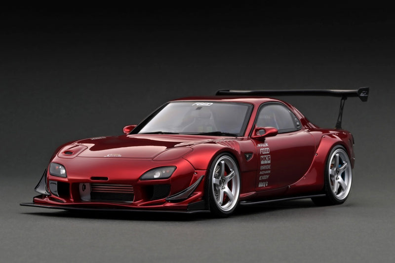 Ignition Model 1:18 Mazda RX-7 (FD3S) FEED Afflux GT3 in Red Metallic