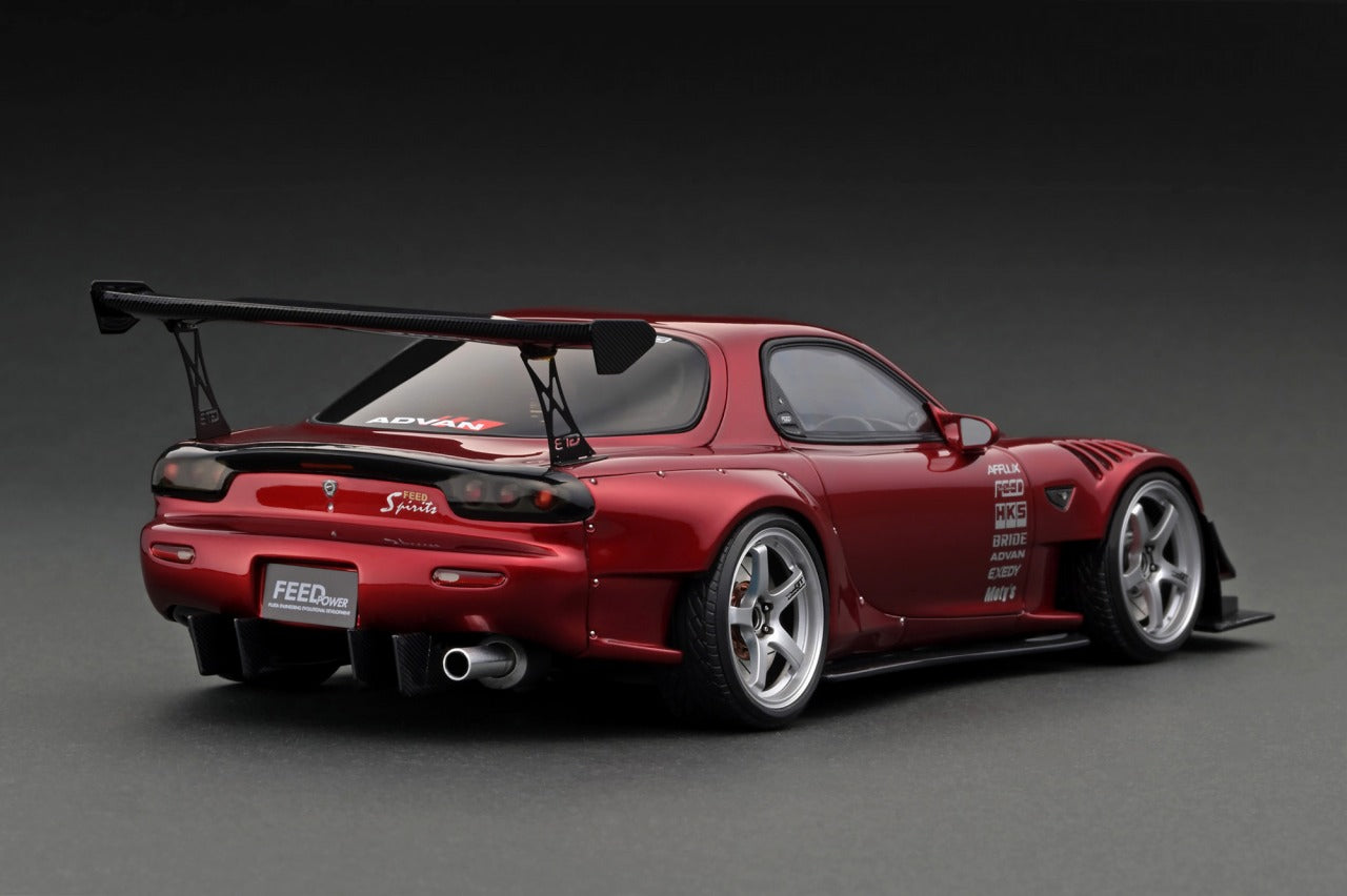 Ignition Model 1:18 Mazda RX-7 (FD3S) FEED Afflux GT3 in Red