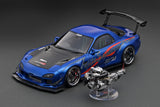 Ignition Model 1:18 Mazda RX-7 (FD3S) FEED Afflux GT3 in Blue Metallic with 13B Engine DIsplay