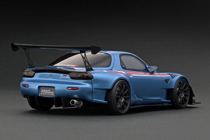 Ignition Model 1:18 Mazda RX-7 (FD3S) FEED Afflux GT3 in Light Blue