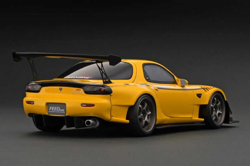 Ignition Model 1:18 Mazda RX-7 (FD3S) FEED Afflux GT3 in Yellow
