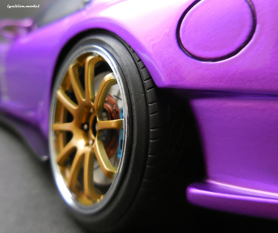 ミニカー　1/18 FEED Afflux GT3 FD3S(パープルメタリック) [IG2965] 1:18 Mazda RX7 FEED Afflux GT3 (FD3S) -- Gun Metallic Grey
