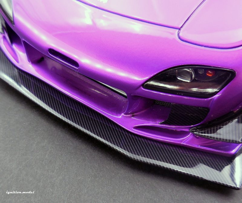 Ignition Model 1:18 Mazda RX-7 (FD3S) FEED Afflux GT3 in Purple Metallic