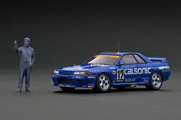 *PREORDER* Ignition Model 1:43 Nissan Skyline GT-R (BNR32) (#12) Calsonic 1992 JTC with Mr. Hoshino Figure