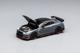 MotorHelix 1:64 Nissan GT-R NISMO (R35) Special Edition 2022 NISMO in Stealth Gray