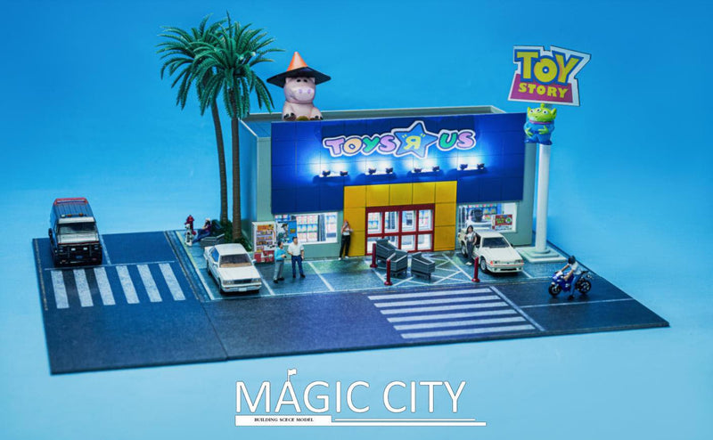 Magic City 1:64 American Street View Toy City Supermarket
