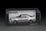 Ignition Model 1:18 Nissan Skyline GT-R (BNCR33) PANDEM in Silver with RB26DETT Engine Display