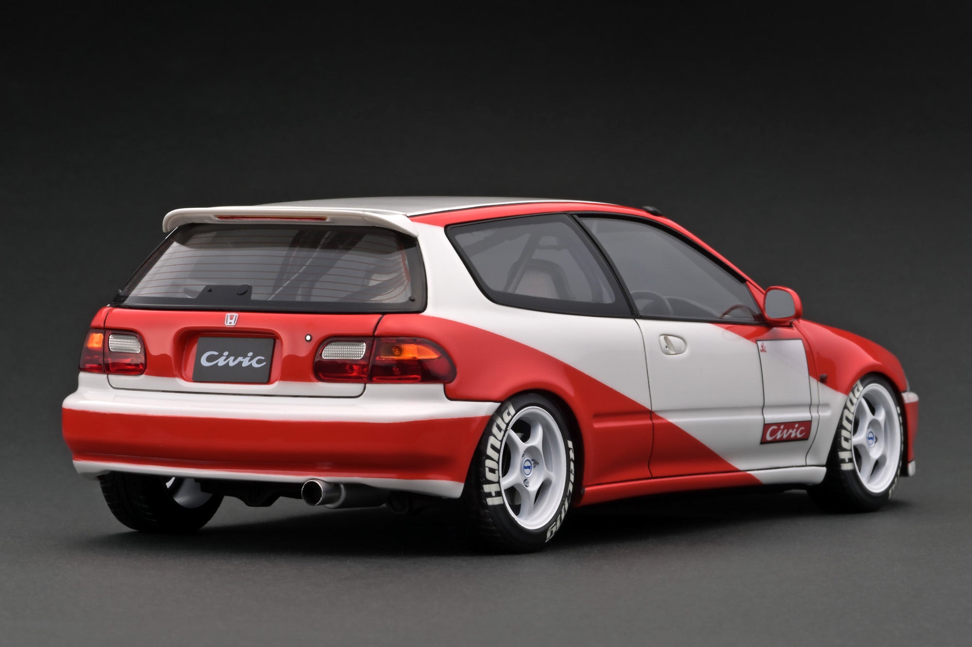 Ignition Model 1:18 Honda Civic (EG6) in White / Red – Model Cars