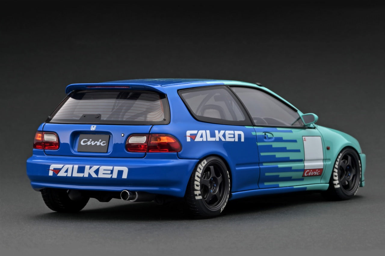 Ignition Model 1:18 Honda Civic (EG6) in Blue / Green – Model Cars